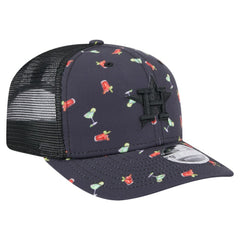 Houston Astros Adventure Drinks Pattern 9SEVENTY Stretch-Snap Hat Black