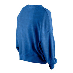 Philadelphia 76ers Women's Throwback Vintage Enzyme Wash Oversized Boxy Pullover Sweatshirt - Royal cheap