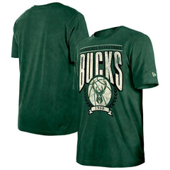 Milwaukee Bucks Throwback Vintage Boxy Mineral Wash T-Shirt - Hunter Green outlet