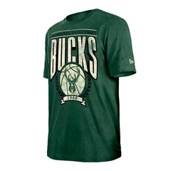 Milwaukee Bucks Throwback Vintage Boxy Mineral Wash T-Shirt - Hunter Green outlet