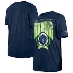 Minnesota Timberwolves Throwback Vintage Boxy Mineral Wash T-Shirt - Navy online