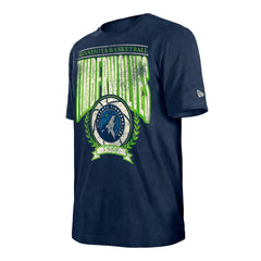 Minnesota Timberwolves Throwback Vintage Boxy Mineral Wash T-Shirt - Navy online