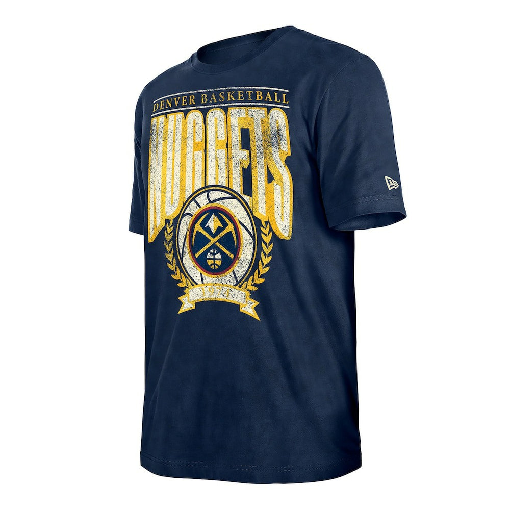 Denver Nuggets Throwback Vintage Boxy Mineral Wash T-Shirt sale - Navy discount