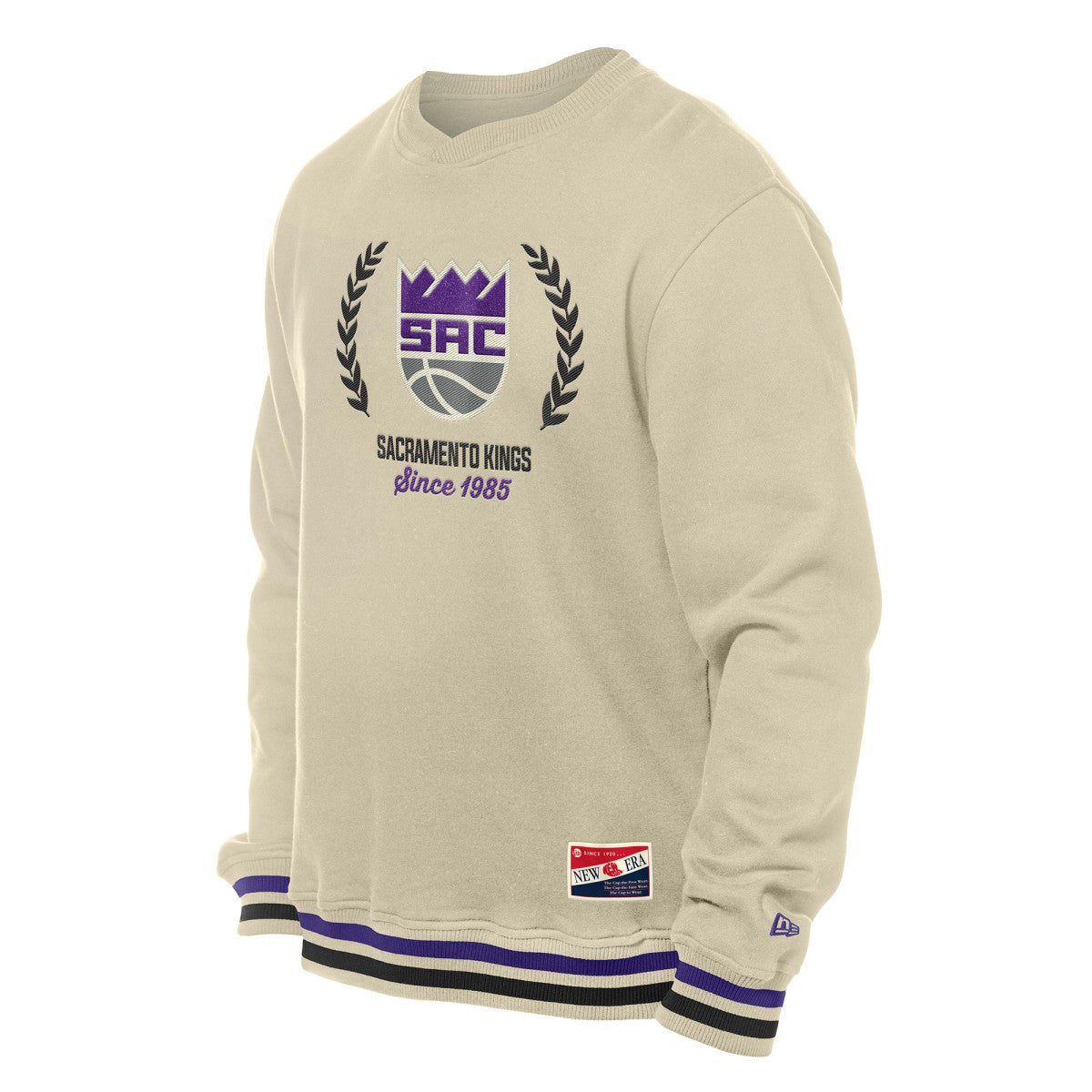 Sacramento Kings Throwback Vintage Pullover Sweatshirt - White discount