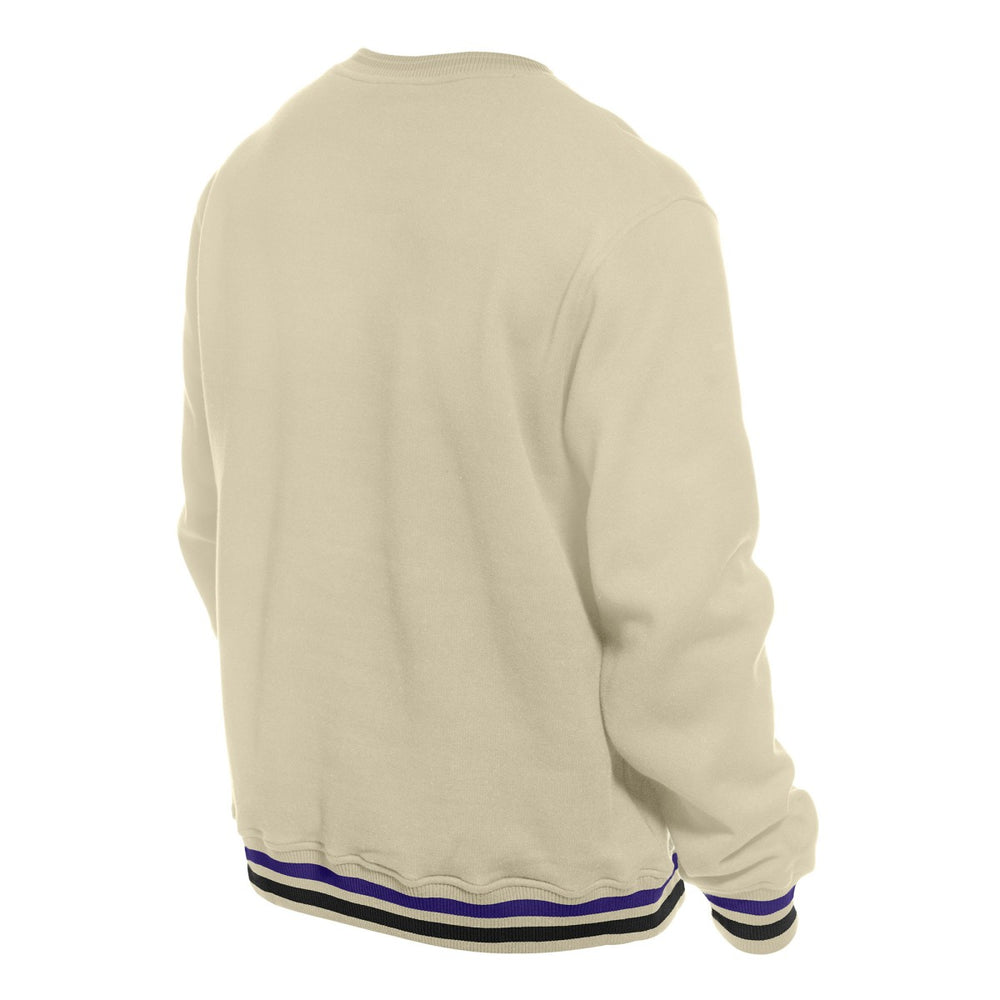 Sacramento Kings Throwback Vintage Pullover Sweatshirt - White discount