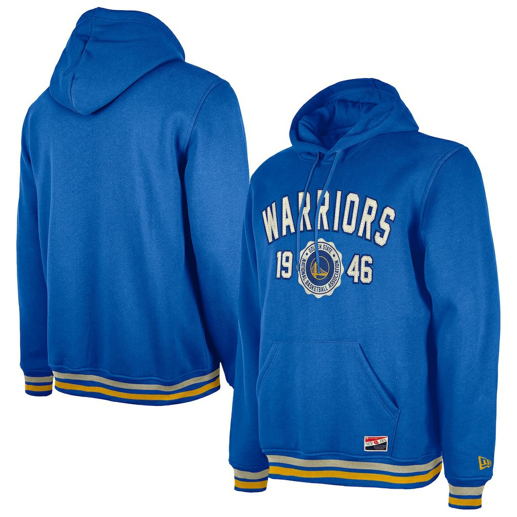 Golden State Warriors Throwback Vintage Pullover Hoodie sale - Royal discount