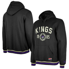 Sacramento Kings Throwback Vintage Pullover Hoodie - Black discount