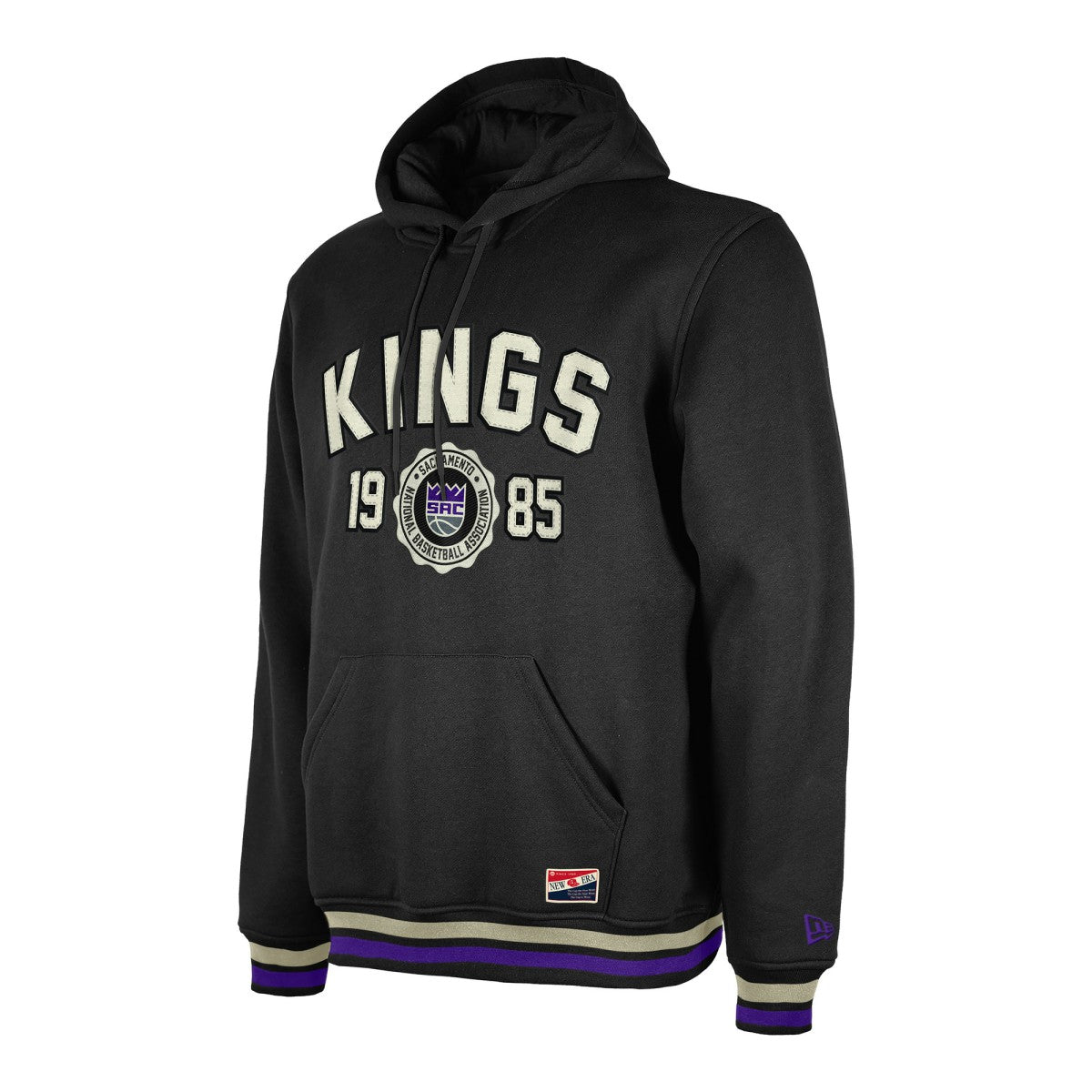 Sacramento Kings Throwback Vintage Pullover Hoodie - Black discount