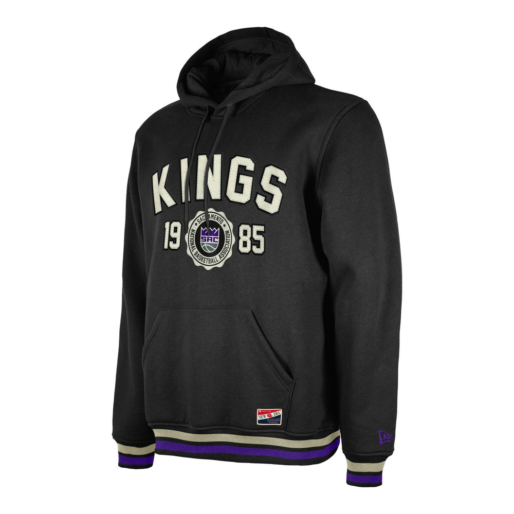 Sacramento Kings Throwback Vintage Pullover Hoodie - Black discount