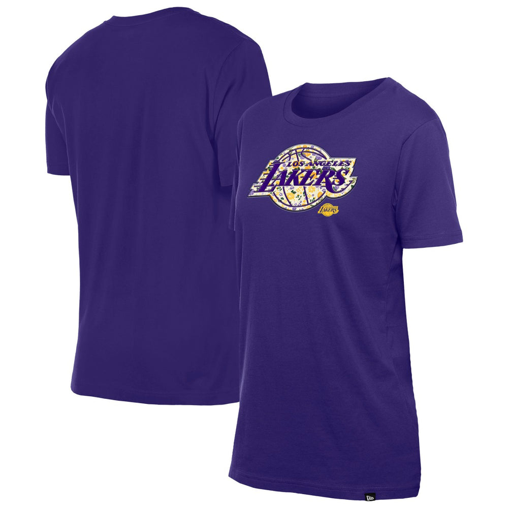 Los Angeles Lakers Women's Glam Game Flower T-Shirt - Purple shop