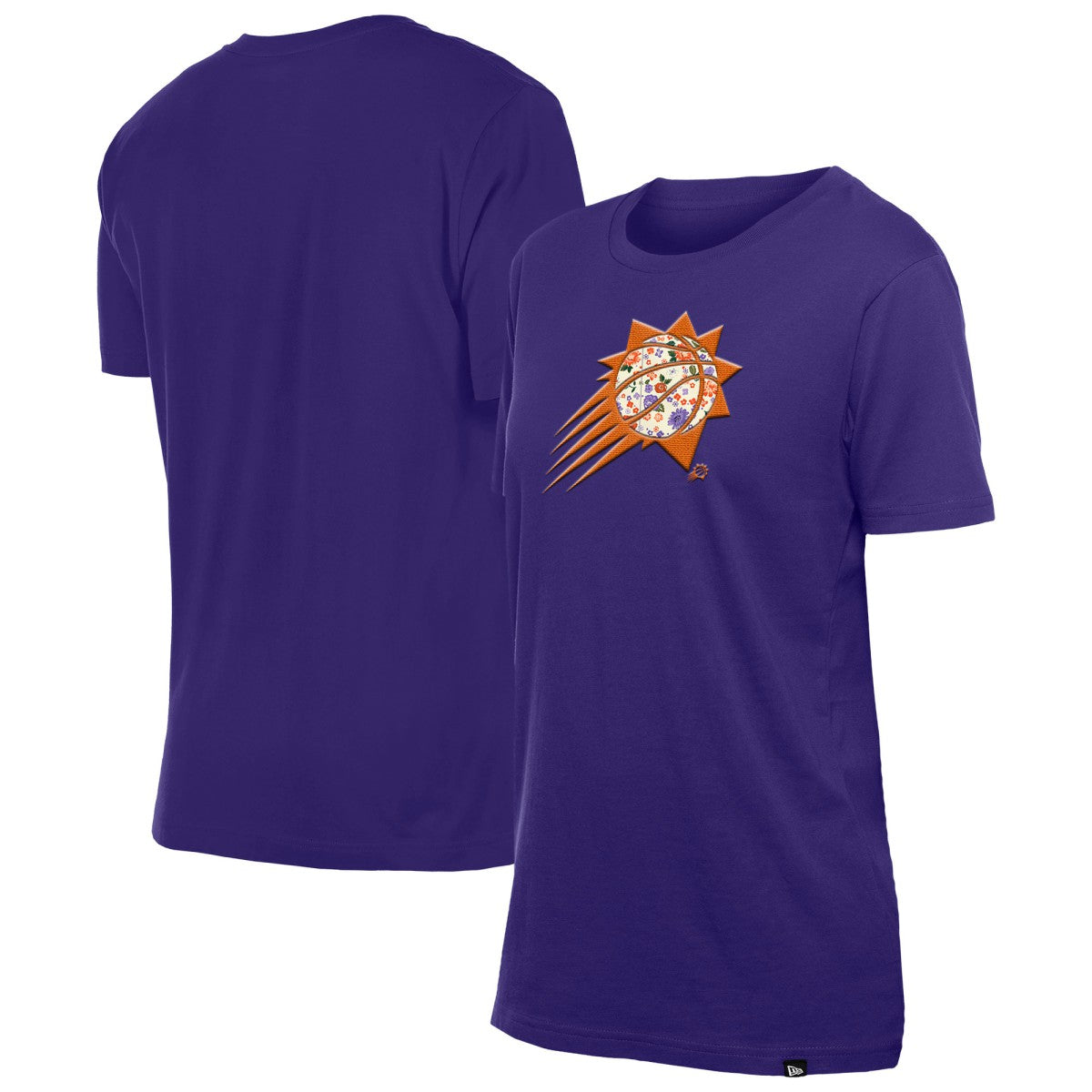 Phoenix Suns Women's Glam Game Flower T-Shirt - Purple on sale