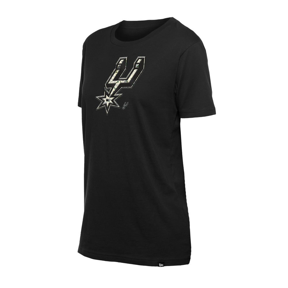 San Antonio Spurs Women's Glam Game Flower T-Shirt - Black on sale
