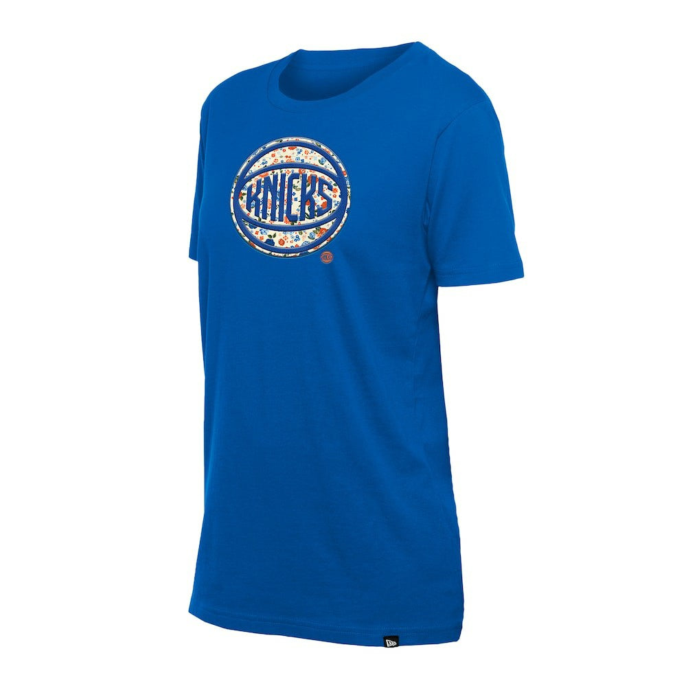 New York Knicks Women's Glam Game Flower T-Shirt - Blue for sale