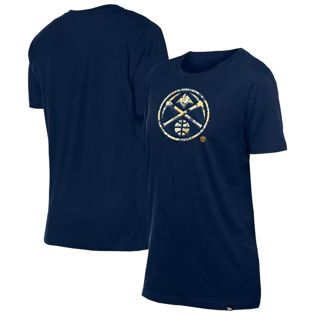 Denver Nuggets Women's Glam Game Flower T-Shirt sale - Navy shop