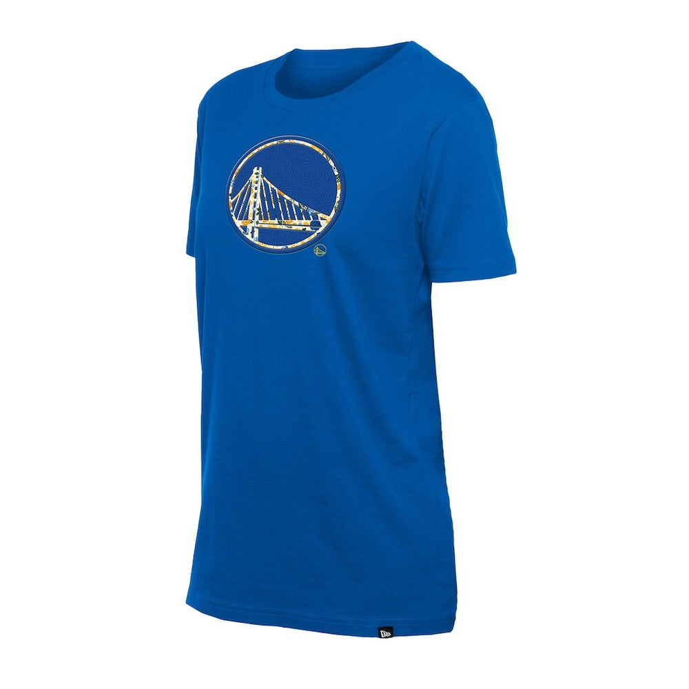 Golden State Warriors Women's Glam Game Flower T-Shirt sale - Royal for sale