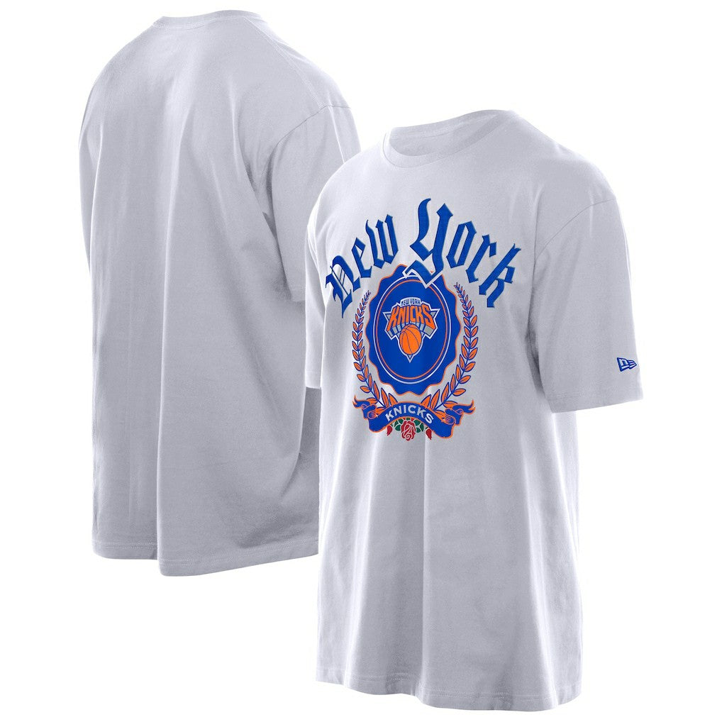 New York Knicks Throwback Prep Oversized T-Shirt - White shop