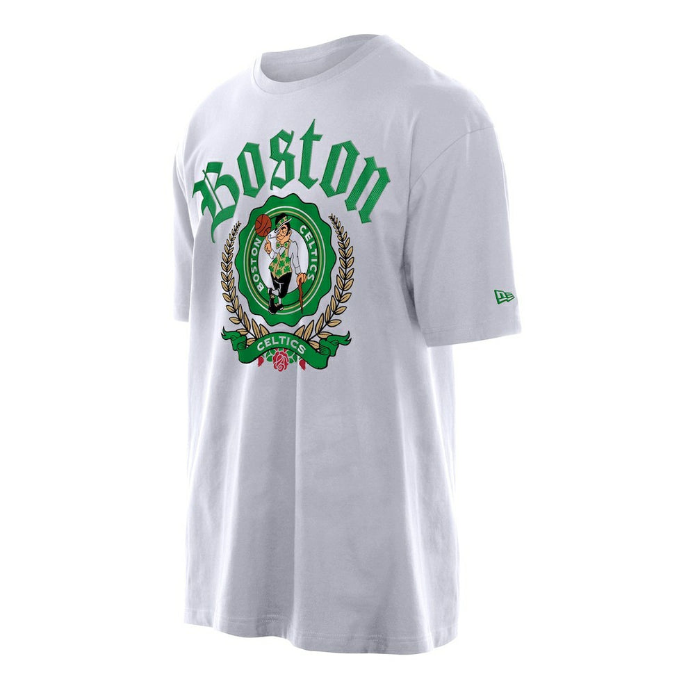 Boston Celtics Throwback Prep Oversized T-Shirt - White cheap