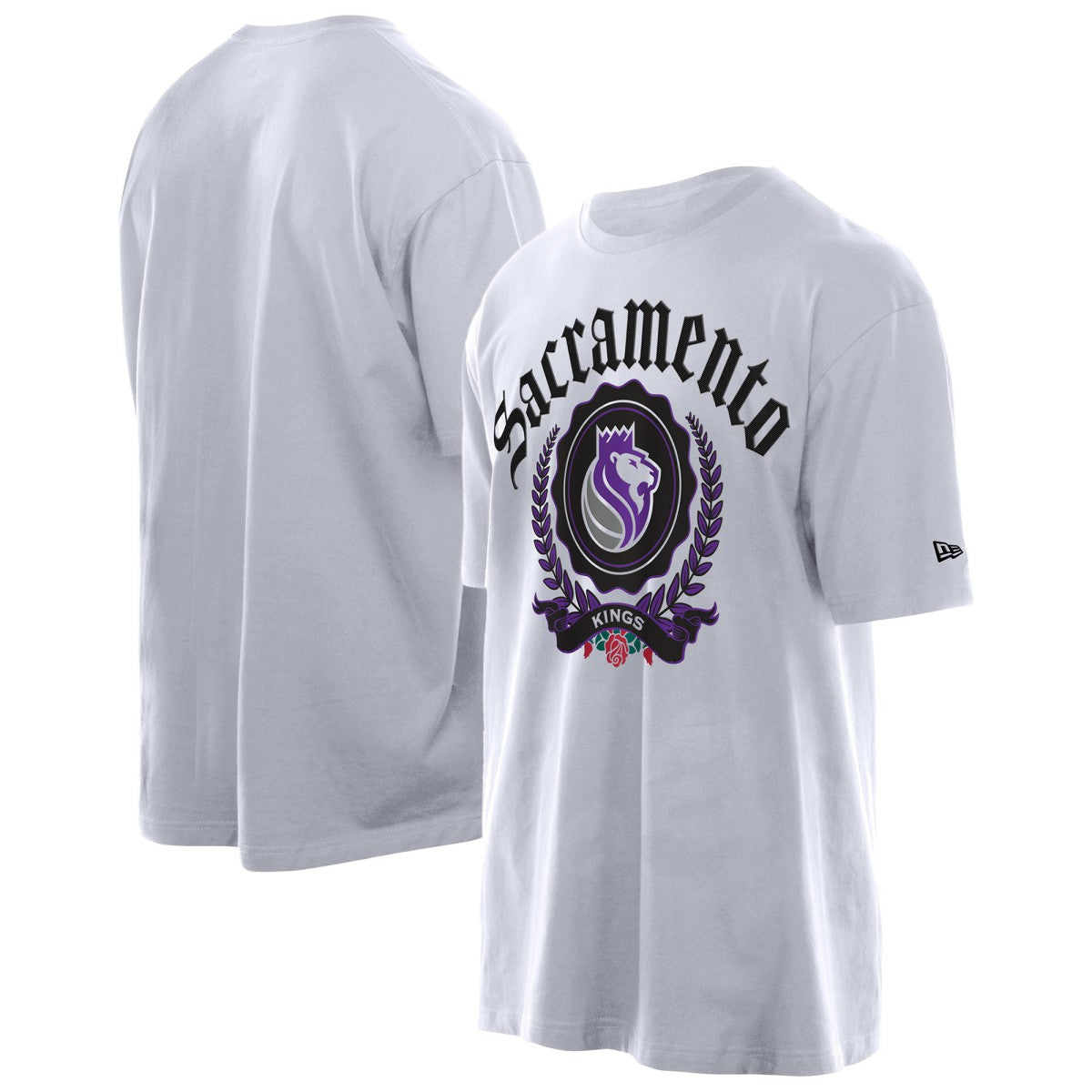 Sacramento Kings Throwback Prep Oversized T-Shirt - White on sale