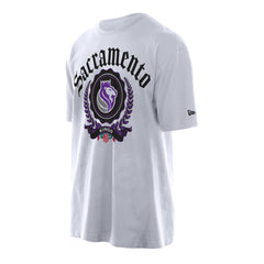 Sacramento Kings Throwback Prep Oversized T-Shirt - White on sale