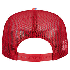 Los Angeles Angels Adventure Pattern Golfer Trucker Snapback Hat Red