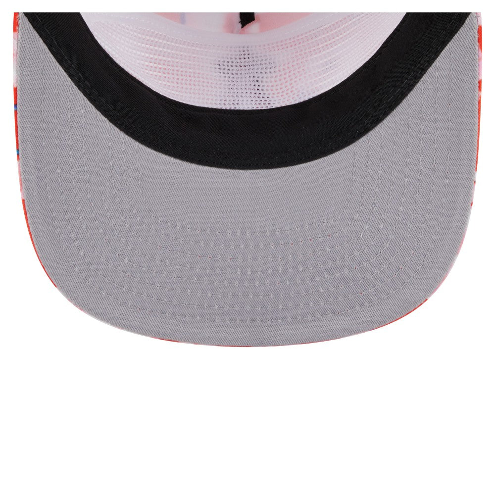 Los Angeles Angels Adventure Pattern Golfer Trucker Snapback Hat Red