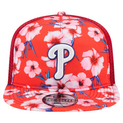 Philadelphia Phillies Adventure Pattern Golfer Trucker Snapback Hat Red
