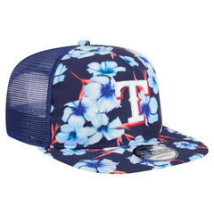 Texas Rangers Adventure Pattern Golfer Trucker Snapback Hat Royal