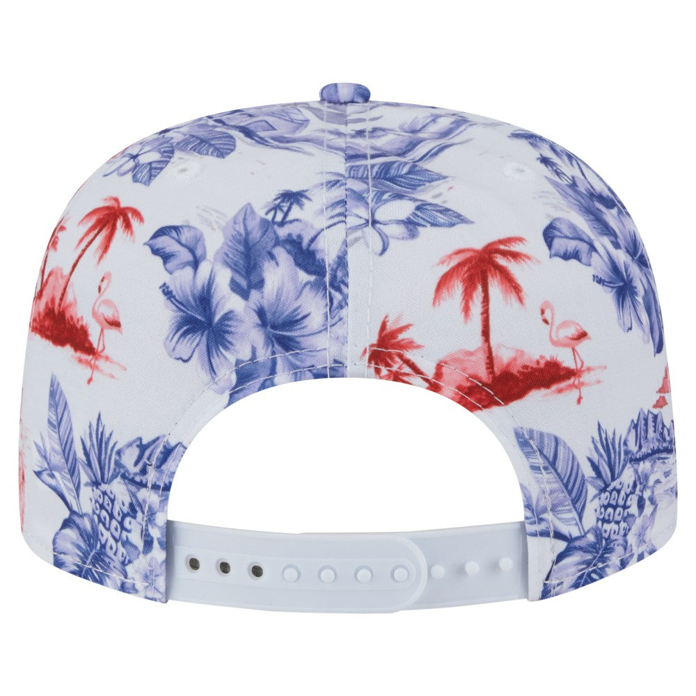 Los Angeles Angels Printed Island Golfer Snapback Hat White