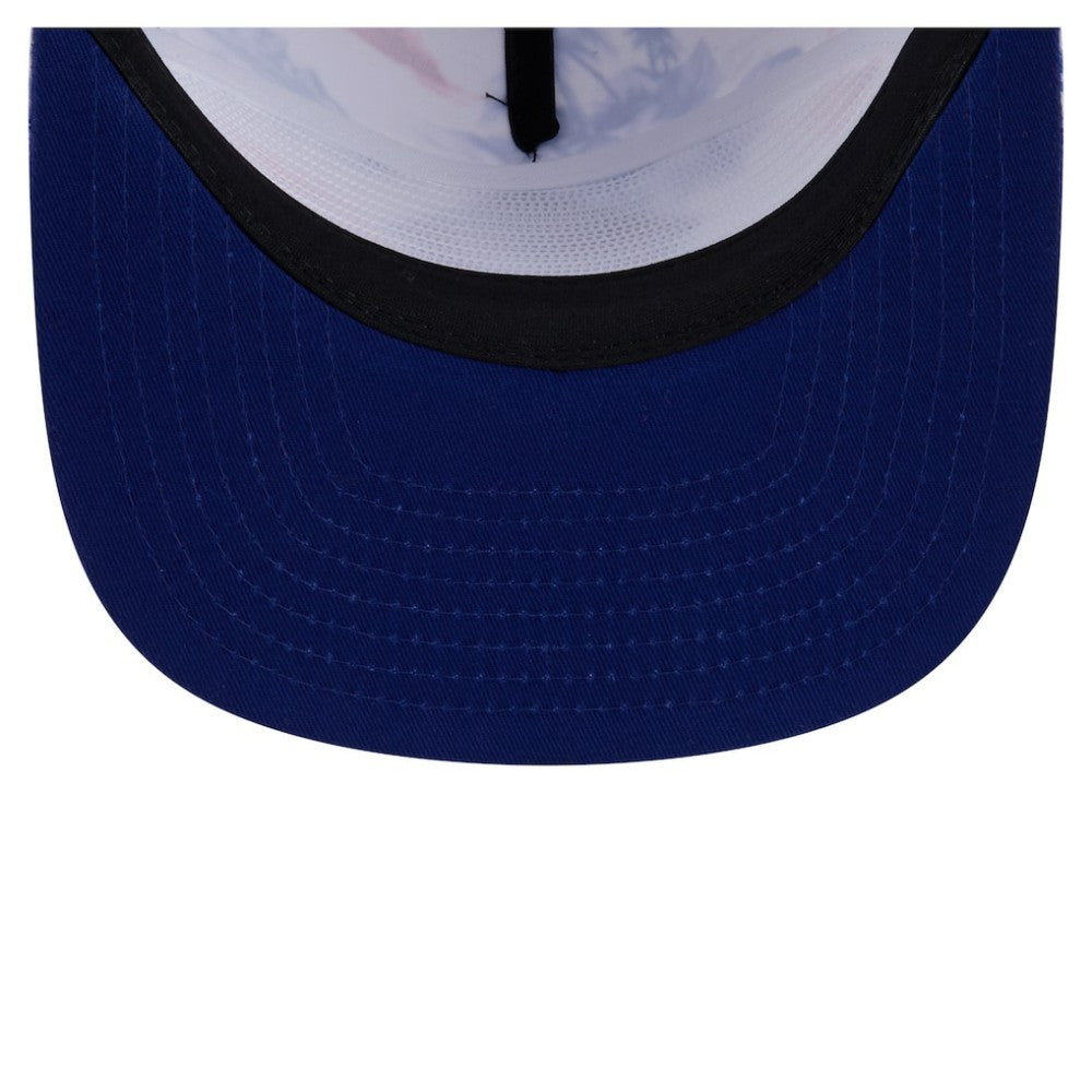 Texas Rangers Printed Island Golfer Snapback Hat White