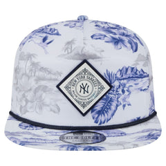 New York Yankees Printed Island Golfer Snapback Hat White