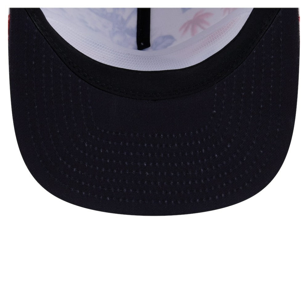 Boston Red Sox Printed Island Golfer Snapback Hat White