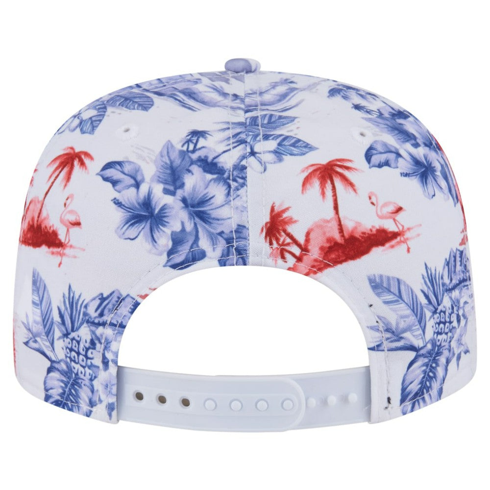 Atlanta Braves Printed Island Golfer Snapback Hat White