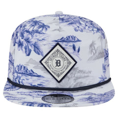Detroit Tigers Printed Island Golfer Snapback Hat White