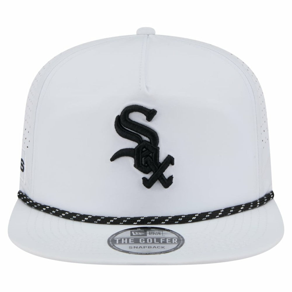 Chicago White Sox Perforated Golfer Snapback Hat White