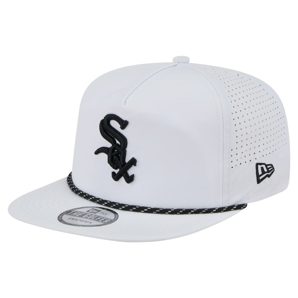 Chicago White Sox Perforated Golfer Snapback Hat White
