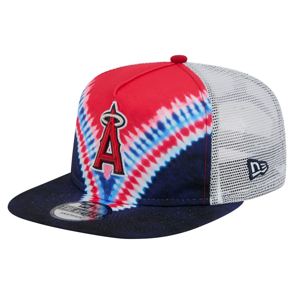 Los Angeles Angels Tie-Dye Golfer Trucker Adjustable Hat