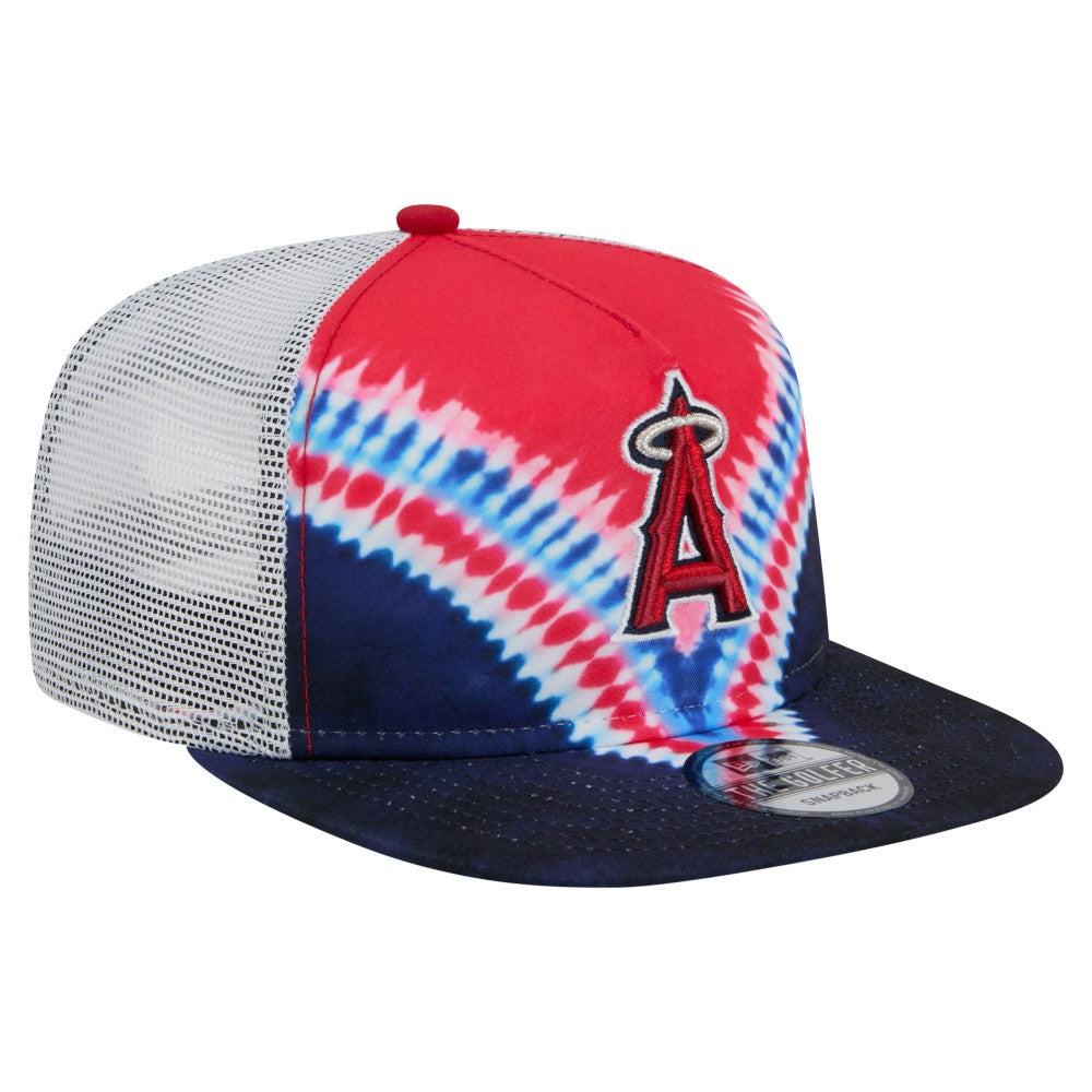 Los Angeles Angels Tie-Dye Golfer Trucker Adjustable Hat