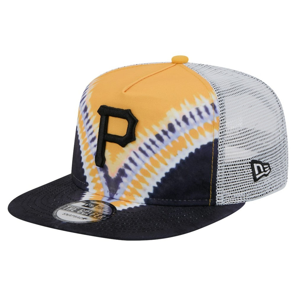 Pittsburgh Pirates Tie-Dye Golfer Trucker Adjustable Hat
