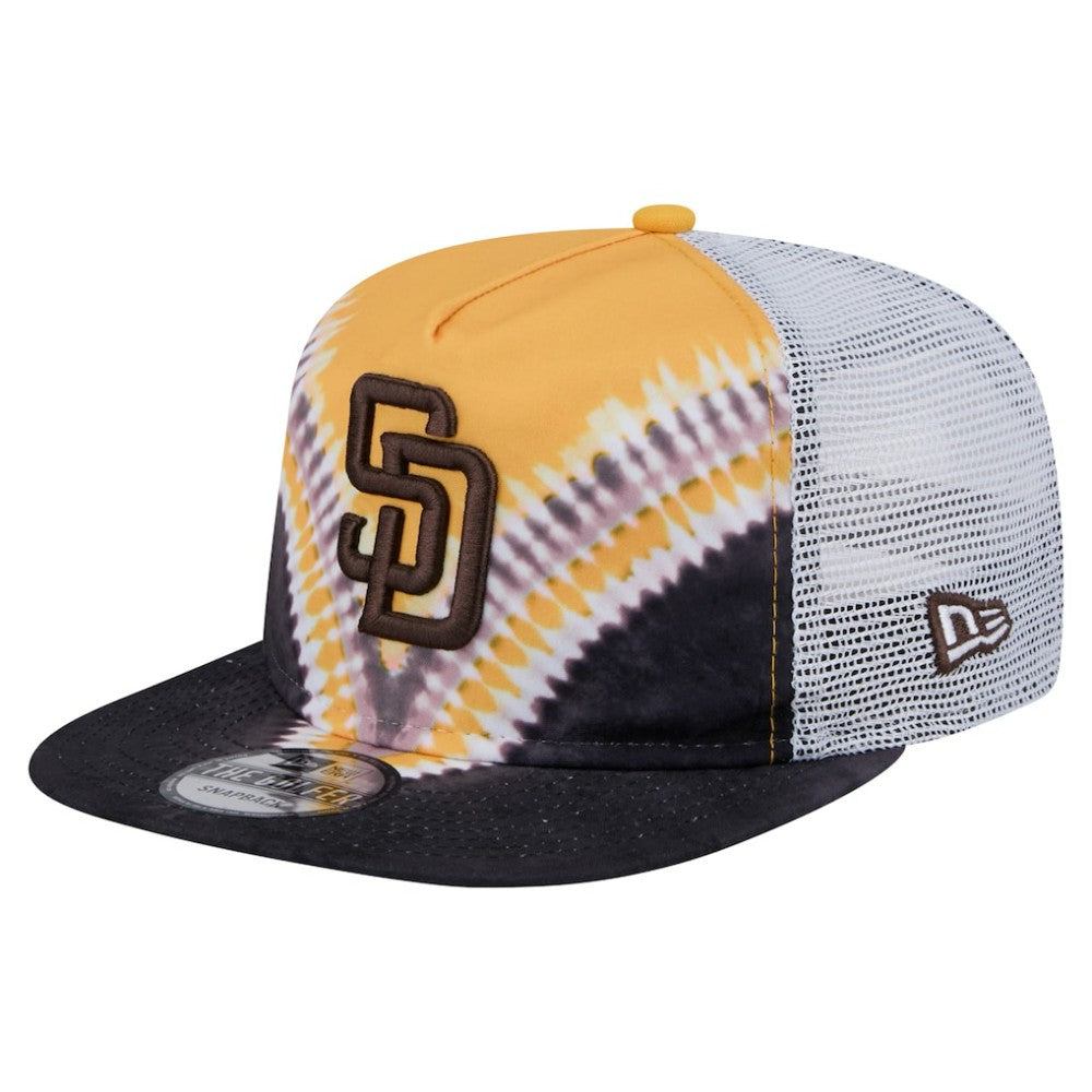 San Diego Padres Tie-Dye Golfer Trucker Adjustable Hat