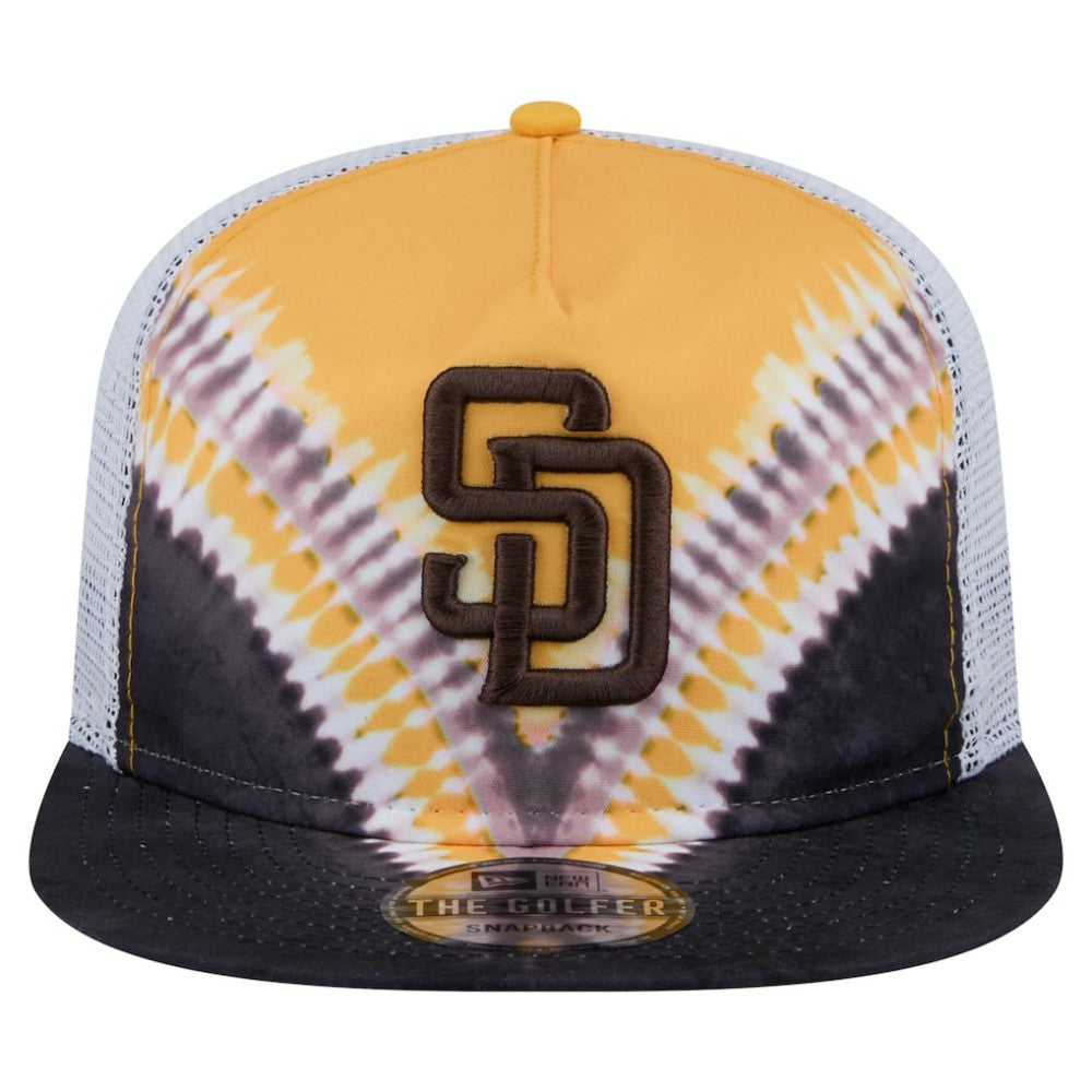 San Diego Padres Tie-Dye Golfer Trucker Adjustable Hat