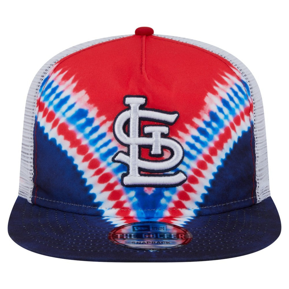 St. Louis Cardinals Tie-Dye Golfer Trucker Adjustable Hat