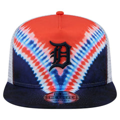 Detroit Tigers Tie-Dye Golfer Trucker Adjustable Hat