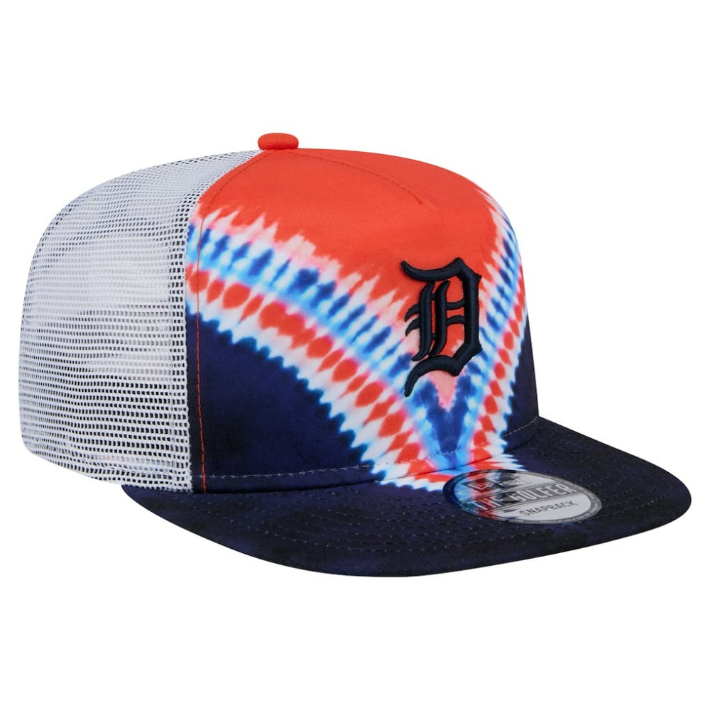 Detroit Tigers Tie-Dye Golfer Trucker Adjustable Hat