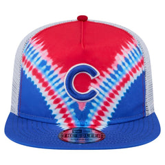 Chicago Cubs Tie-Dye Golfer Trucker Adjustable Hat