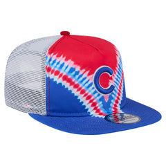 Chicago Cubs Tie-Dye Golfer Trucker Adjustable Hat