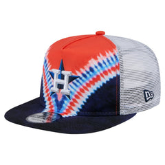 Houston Astros Tie-Dye Golfer Trucker Adjustable Hat
