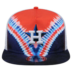 Houston Astros Tie-Dye Golfer Trucker Adjustable Hat