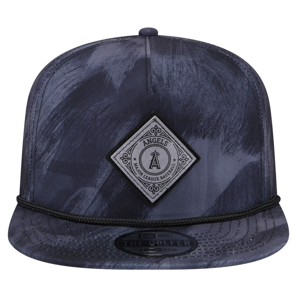 Los Angeles Angels Printed Golfer Snapback Hat Navy