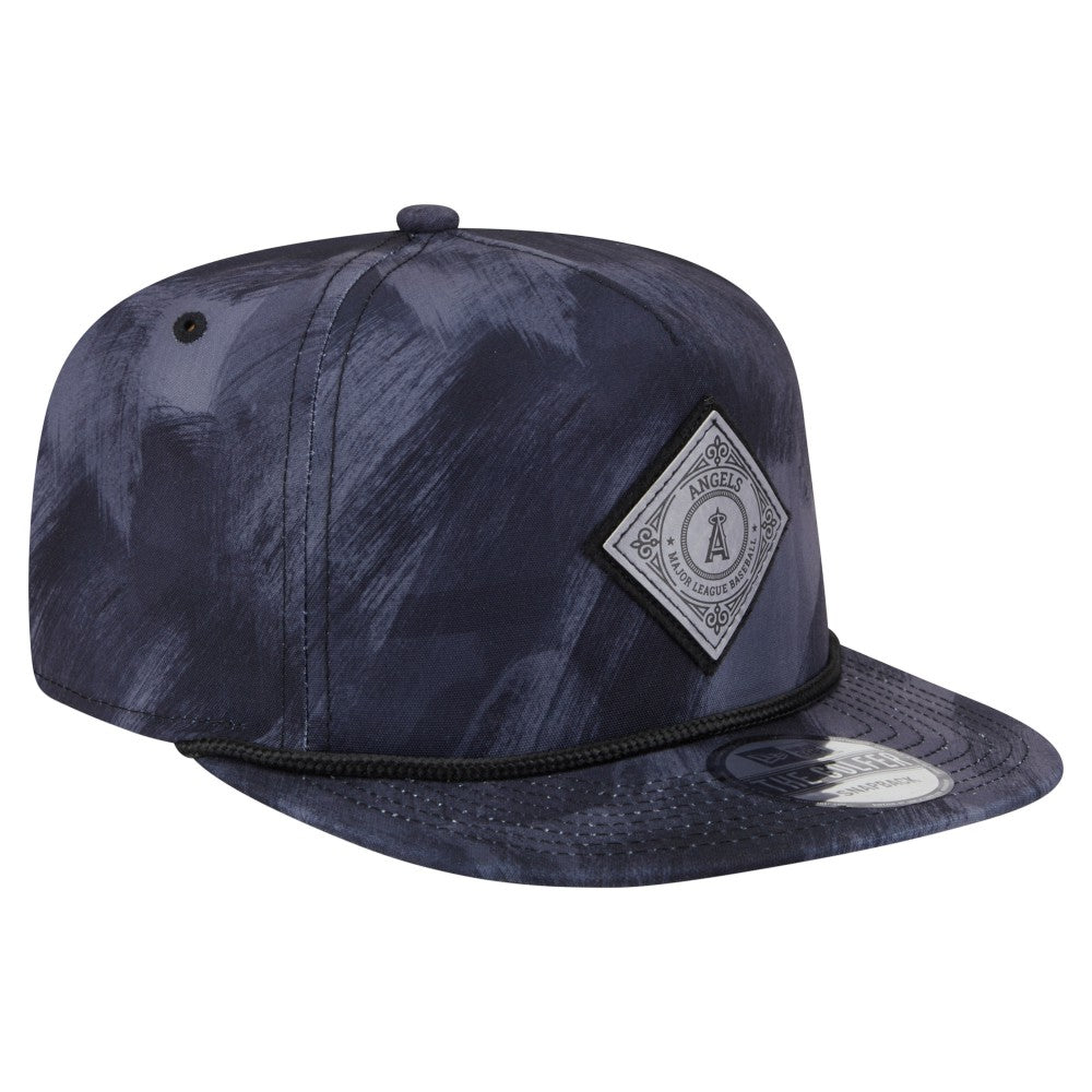 Los Angeles Angels Printed Golfer Snapback Hat Navy