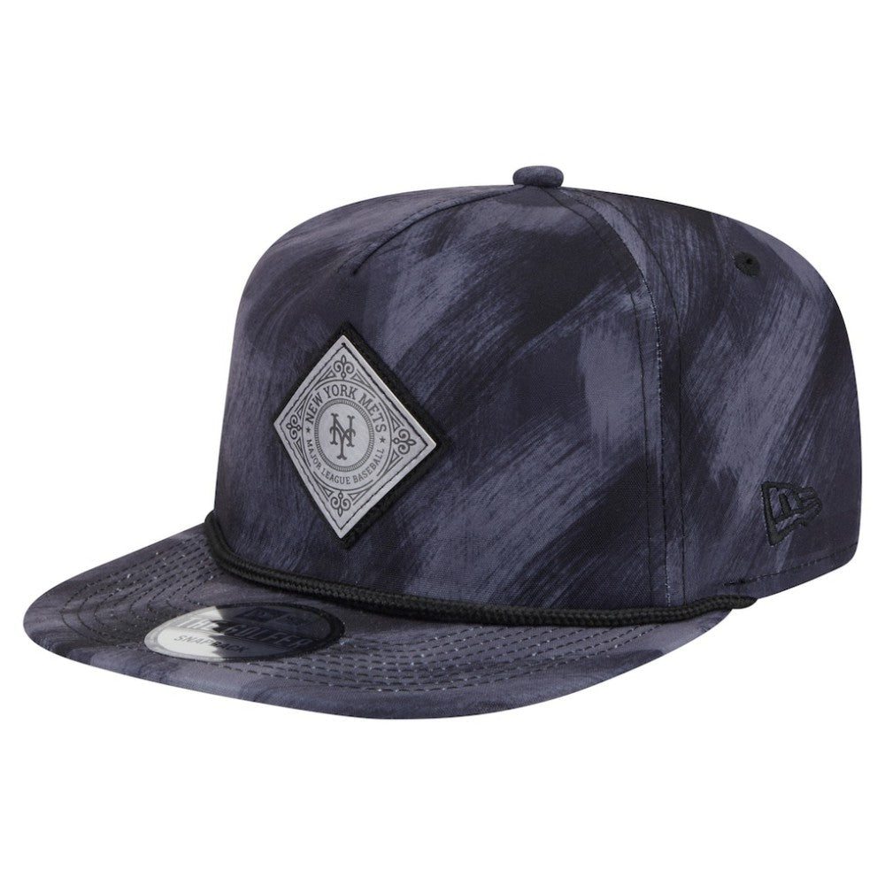 New York Mets Printed Golfer Snapback Hat Navy